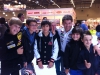 Die Mini Biker mit Bradl Teamchef Cecchinello